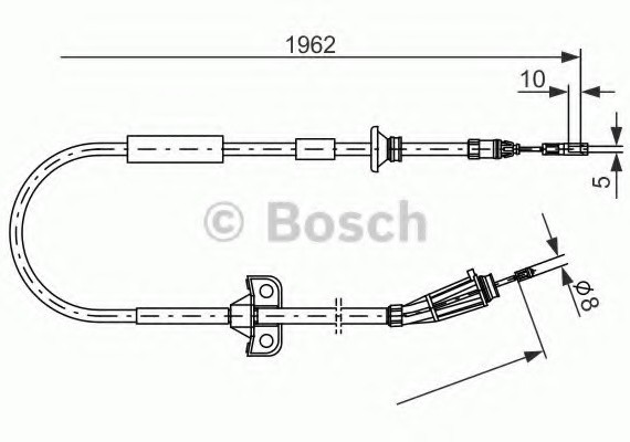 Фото трос тормозной 1987477941 BOSCH 1987477941 BOSCH 1987477941 BOSCH Трос тормозной 1987477941 BOSCH