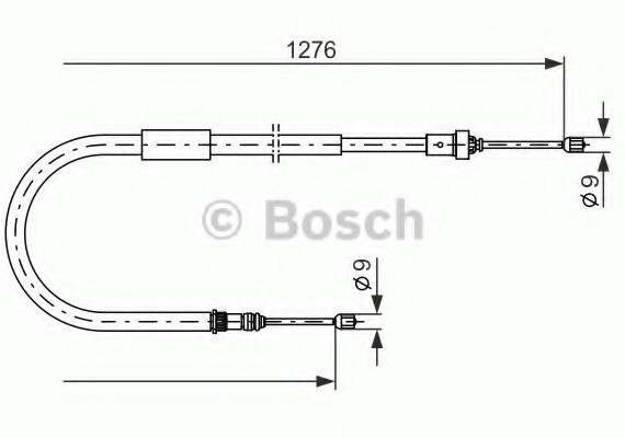 1987477938 BOSCH Гальмівний трос BOSCH