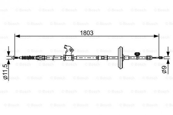 1987482508 BOSCH Тормозной трос 1987482508 BOSCH