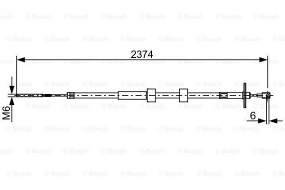1987482499 BOSCH Тормозной трос 1987482499 BOSCH