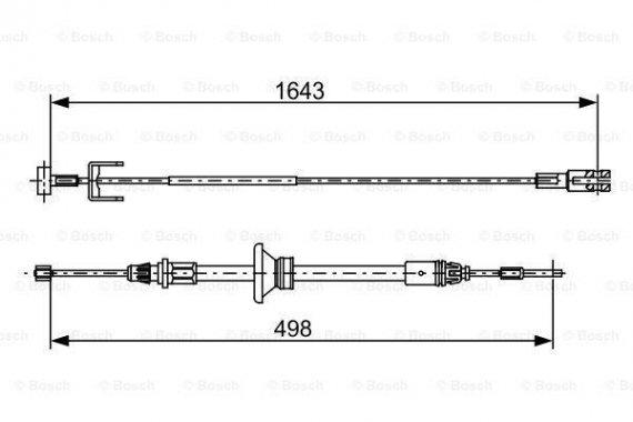 1987482525 BOSCH Тормозной трос 1987482525 BOSCH