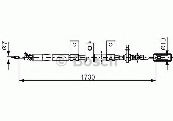 1987482344 BOSCH Тормозной трос 1987482344 BOSCH