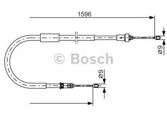 Фото тормозной трос 1987482334 BOSCH 1987482334 BOSCH 1987482334 BOSCH Тормозной трос 1987482334 BOSCH