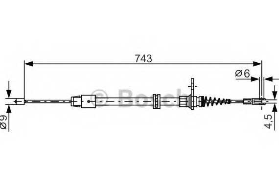 1987482329 BOSCH Тормозной трос 1987482329 BOSCH