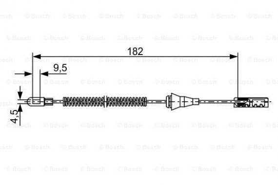 1987482449 BOSCH Тормозной трос 1987482449 BOSCH