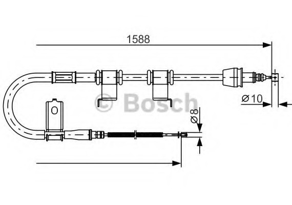 1987482359 BOSCH Тормозной трос 1987482359 BOSCH