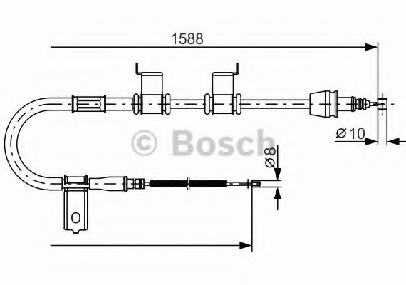 1987482358 BOSCH Тормозной трос 1987482358 BOSCH