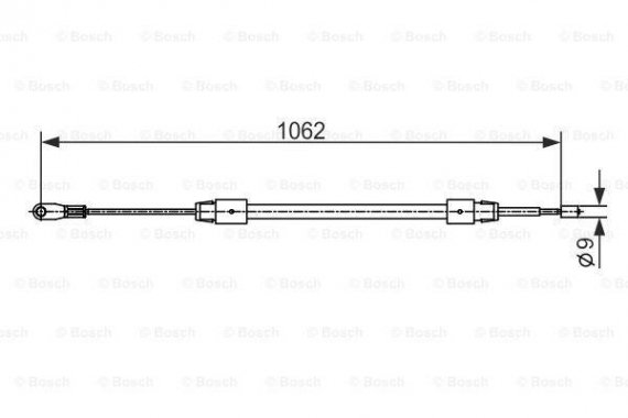 1987482538 BOSCH Тормозной трос 1987482538 BOSCH
