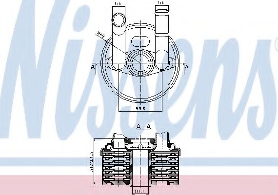 90666 NISSENS (Дания) Масляный Радіатор 90666 NISSENS
