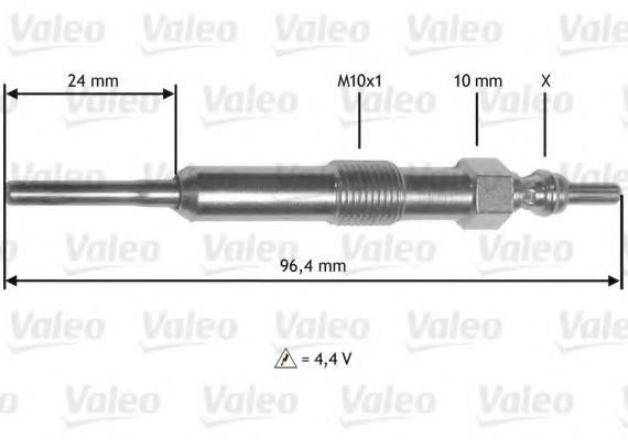 Свеча накаливания 345171 VALEO