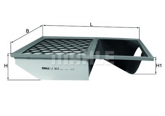 LX 3603 MAHLE Фильтр воздушный LX 3603 MAHLE