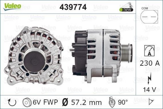 439774 Valeo PHC Генератор - новый 439774 VALEO