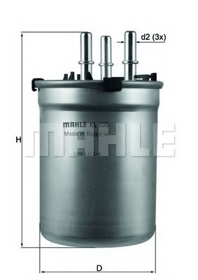 KL 838 MAHLE Фильтр топливный KL 838 MAHLE