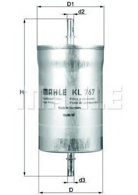 KL 767 MAHLE Фильтр топливный KL 767 MAHLE
