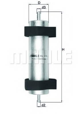 KL 916 MAHLE Фильтр топливный KL 916 MAHLE