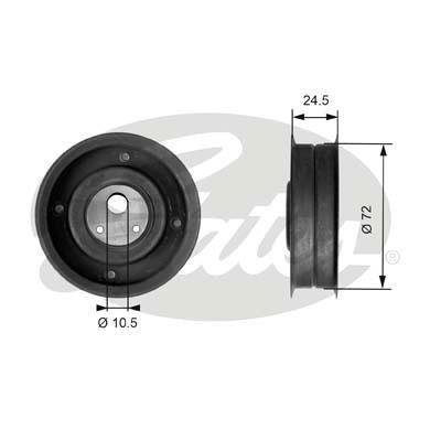 T41079 GATES Натягувач ГРМ T41079 GATES