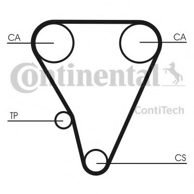 CT555 CONTINENTAL (Германия) Ремень ГРМ CT555 CONTITECH