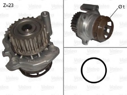 Водяной насос 506876 VALEO