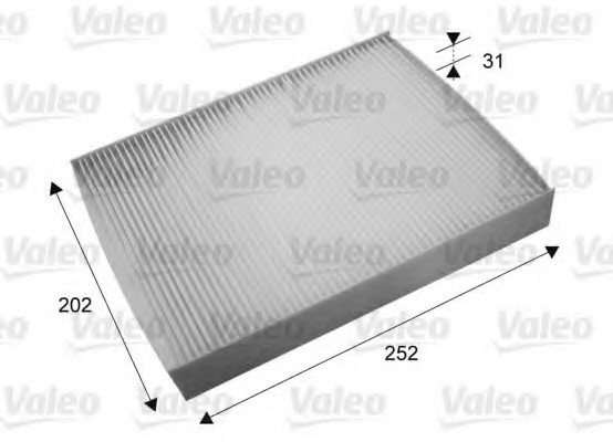 715697 Valeo PHC Фільтр салону HYUNDAI IX55 07- (вир-во VALEO)