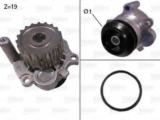 Водяной насос 506533 VALEO