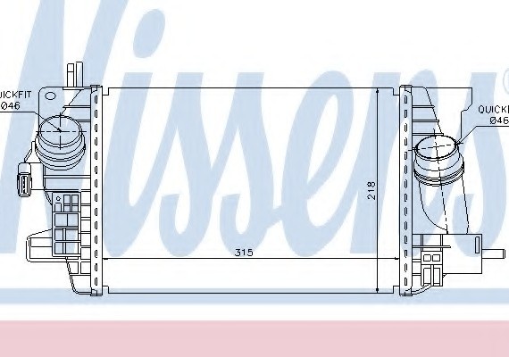 96574 NISSENS (Дания) Интеркулер 96574 NISSENS
