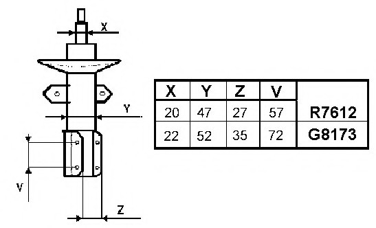 G8173 MONROE (Бельгия) Амортизатор G8173 MONROE