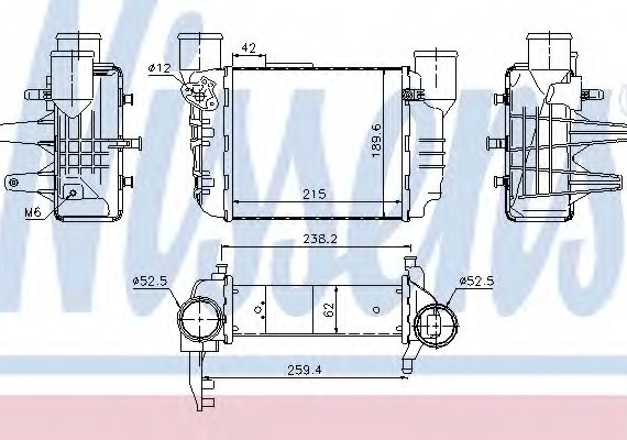 96709 NISSENS (Дания) Интеркулер 96709 NISSENS