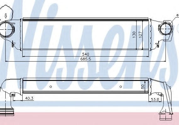 96654 NISSENS (Дания) Интеркулер 96654 NISSENS