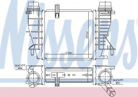 96363 NISSENS (Дания) Інтеркулер 96363 NISSENS
