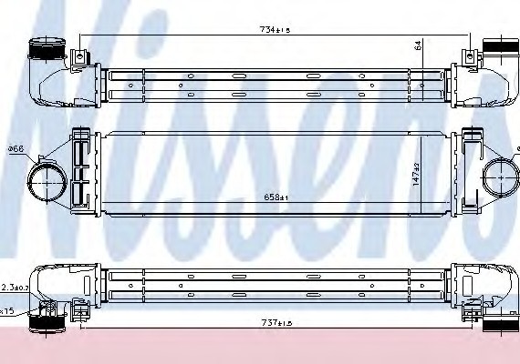 96349 NISSENS (Дания) Интеркулер 96349 NISSENS