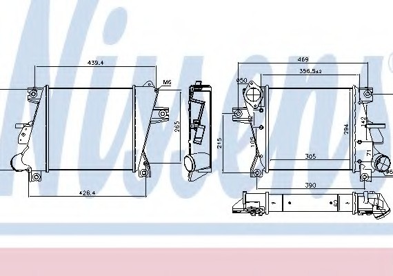 96407 NISSENS (Дания) Интеркулер 96407 NISSENS