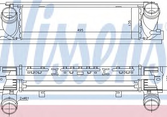 96450 NISSENS (Дания) Интеркулер 96450 NISSENS