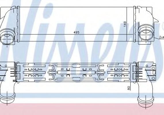 96440 NISSENS (Дания) Интеркулер 96440 NISSENS