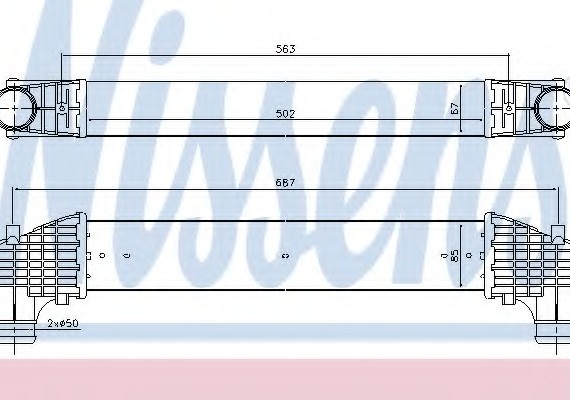 96750 NISSENS (Дания) Интеркулер 96750 NISSENS