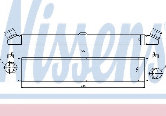 96623 NISSENS (Дания) Интеркулер 96623 NISSENS