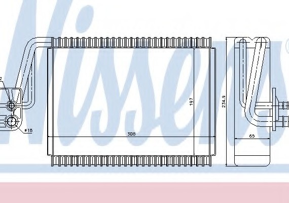 Испаритель 92174 NISSENS