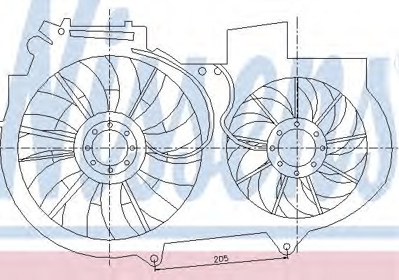 85247 NISSENS (Дания) Вентилятор охолодження двигуна