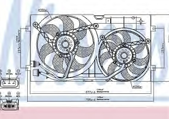 Вентилятор 85250 NISSENS