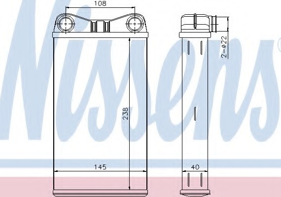 70227 NISSENS (Дания) Отопитель 70227 NISSENS