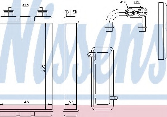 70519 NISSENS (Дания) Отопитель 70519 NISSENS