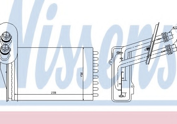 73850 NISSENS (Дания) Отопитель 73850 NISSENS