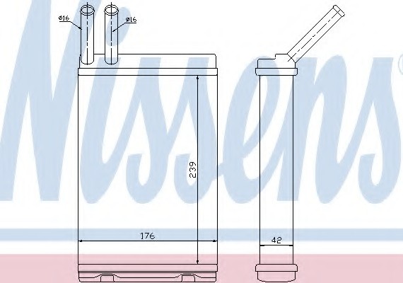 73642 NISSENS (Дания) Отопитель 73642 NISSENS