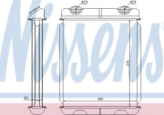 73341 NISSENS (Дания) Радіатор опалювача салону