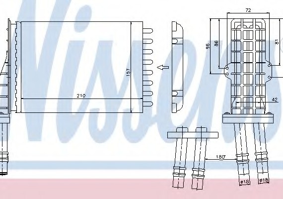 73258 NISSENS (Дания) Отопитель 73258 NISSENS