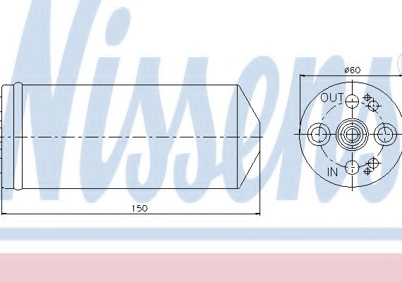 95056 NISSENS (Дания) Осушитель 95056 NISSENS