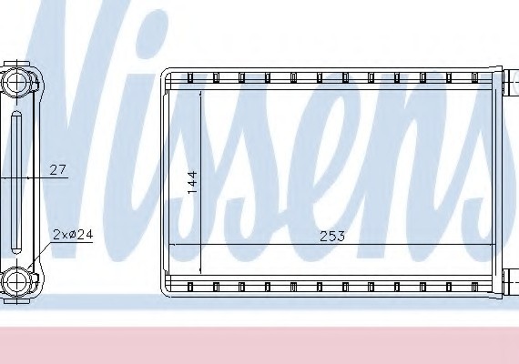70523 NISSENS (Дания) Радіатор обігрівача BMW 1/3 Ser 04- (вир-во Nissens)