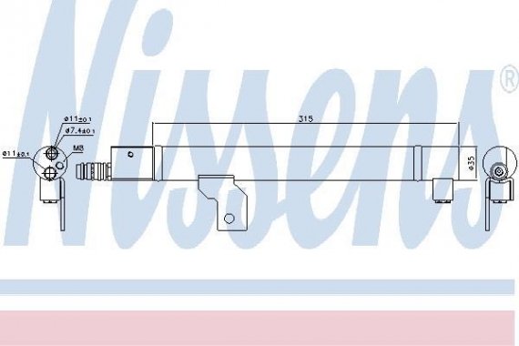 95491 NISSENS (Дания) Осушитель 95491 NISSENS