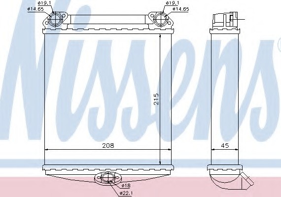 72001 NISSENS (Дания) Отопитель 72001 NISSENS