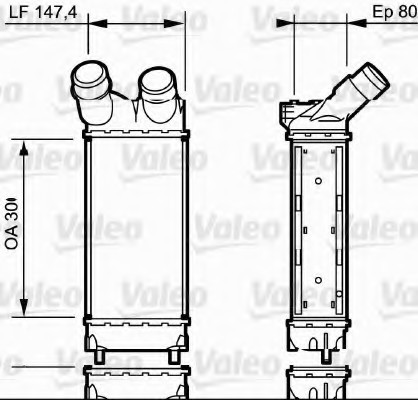 818866 Valeo PHC Интеркулер 818866 VALEO