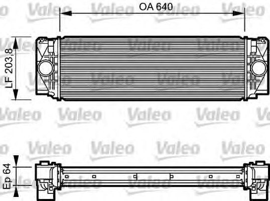 818732 Valeo PHC Интеркулер 818732 VALEO